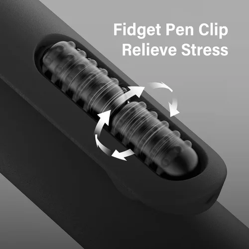 Vista 5 de Paquete de 8 bolígrafos de gel negro, punta media de 0.028 in, bolígrafos de tinta retráctiles de secado rápido para escritura suave, suministros