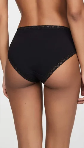 Vista 2 de Natori Paquete de 3 calzoncillos de corte francés Pima Bliss para mujer Negro/Café/Blanco