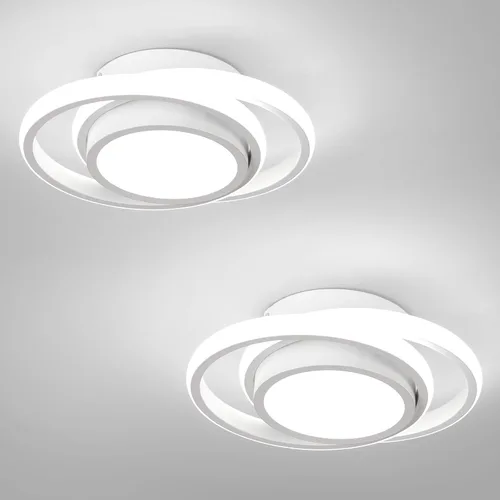 Vista 11 de CANEOE Lámpara de Techo LED Pequeña y Moderna, Dorada Redonda, Accesorios de Luz de Pasillo para Techos, Lámparas de Techo Interiores para Pasillo
