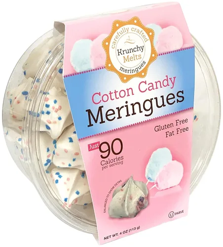 Vista 34 de Krunchy Melts Galletas originales de merengue Sabor S'mores Solo 90 calorías por porción Sin grasa, sin gluten, sin lácteos (4 onzas)