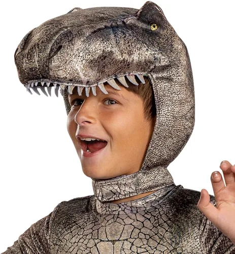 Vista 3 de T-Rex - Disfraz oficial de Parque Jurásico Adaptable para niños overol para niños Como se muestra