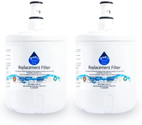 Vista 2 de Paquete de 2 filtros de agua de repuesto para refrigerador KTRC22ELWH01, compatible con KitchenAid 8171413, 8171414 cartucho de filtro de agua