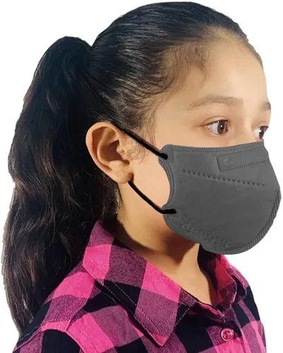Vista 2 de Lutema Mascarilla desechable 3D de material plegable cómodo y duradero, con cintas elásticas para las orejas, fabricada en Estados Unidos, diseño
