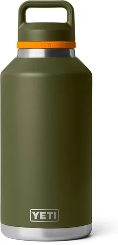 Vista 15 de Yeti Rambler - Termo de 64 onzas, aislado al vacío, de acero inoxidable, con tapa para sorber, color blanco.