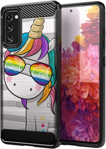 Vista 18 de CasesOnDeck - Carcasa compatible con Samsung Galaxy S20 FE (2020) / S20 FE 5G), color negro