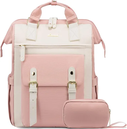 Vista 40 de LOVEVOOK - Mochila para laptop, para viaje de trabajo, bolso de enfermera, profesor, médico, viajero, para computadora de negocios, mochila