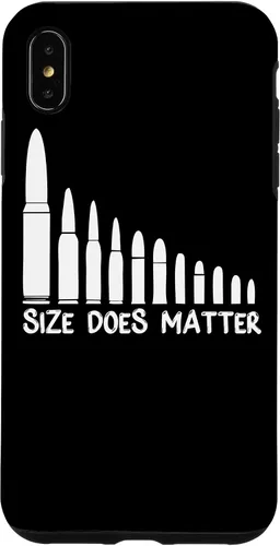 Vista 7 de iPhone 15 Size Does Matter Funny Gun Munición Bullet Size Matters Case