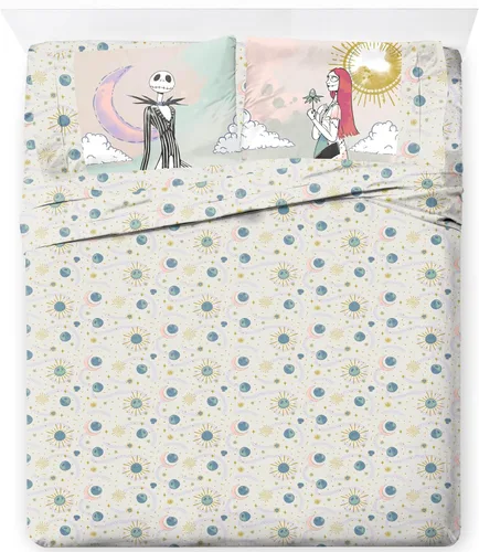 Vista 23 de Jay Franco - Juego de sábanas con funda ajustada, sábanas planas y funda para almohada - Ropa de cama ultrasuave con funda para almohada para Beige