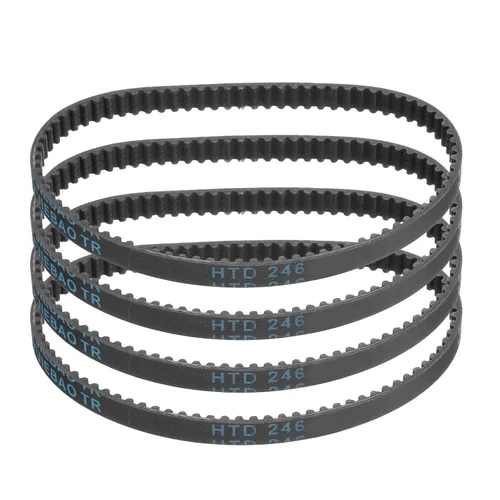 Vista 50 de uxcell 4 piezas HTD-3M Correa de Distribución de Goma 48 Dientes, Longitud de Paso 144mm x Ancho 6mm x Altura 2.4mm, Correa de Polea de Distribución