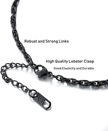 Vista 6 de PROSTEEL Collar de mariposa chapado en oro de 18 quilatesnegro acero inoxidable 316L joyería de mujer regalo para ella caja de regalo