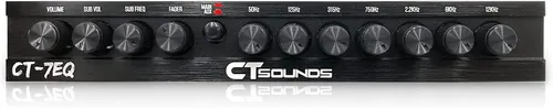 Vista 3 de CT Sounds CT-7EQ 7 Band 1/2 Din Ecualizador de audio paramétrico para coche