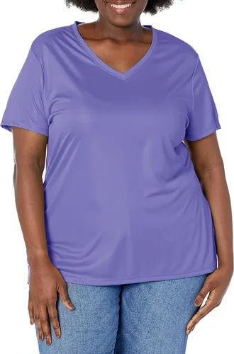 Vista 9 de Just My Size Camiseta Cool Dri de manga corta para mujer Negro