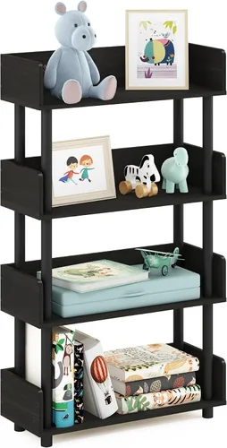 Vista 60 de Furinno Turn-N-Tube Organizador de encimera de cocina, estante organizador de encimera de esquina de 2 niveles, estante esquinero, para cocina