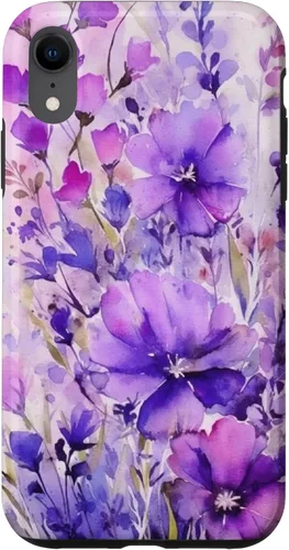 Vista 25 de Purple Lavender Flower Watercolor for Women & Girls Case for iPhone 17