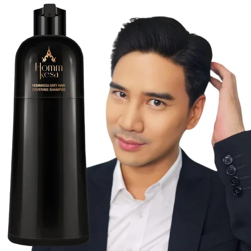 Vista 8 de Champú para cubrir el cabello gris - Champú de tinte para cabello 3 en 1 premium para cabello gris (marrón oscuro)