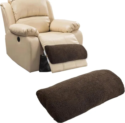 Vista 7 de Cojín reclinable para reposapiés de sofá (23 x 10 x 2 pulgadas), almohada multiusos para pie de media luna, almohada debajo de la rodilla para Azul