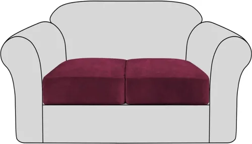 Vista 16 de Fundas de cojín elásticas de terciopelo para sofá, fundas de cojín de felpa suave, protector de muebles, funda de cojín antideslizante con parte