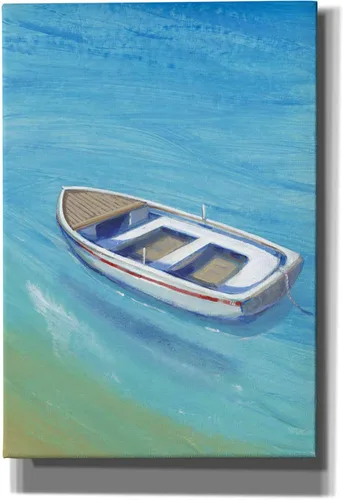 Vista 4 de Epic Graffiti 'Anchored Dingy I' de Tim O'Toole, arte de pared en lienzo, 12 x 16 pulgadas