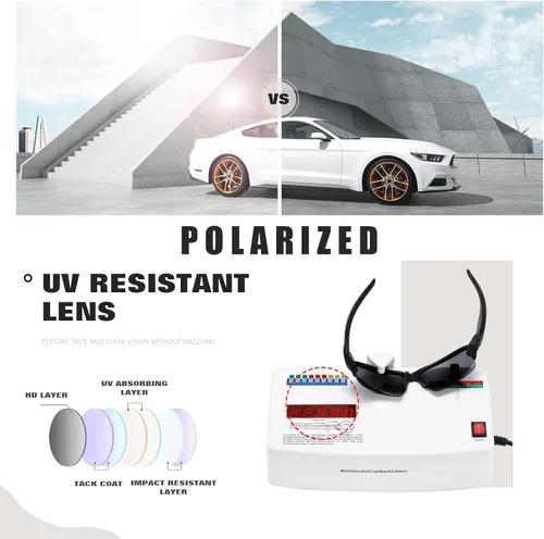 Vista 7 de MASDUN Gafas de sol deportivas polarizadas para hombres y mujeres, lentes de sol de medio marco para equitación, béisbol, pesca, ciclismo, correr