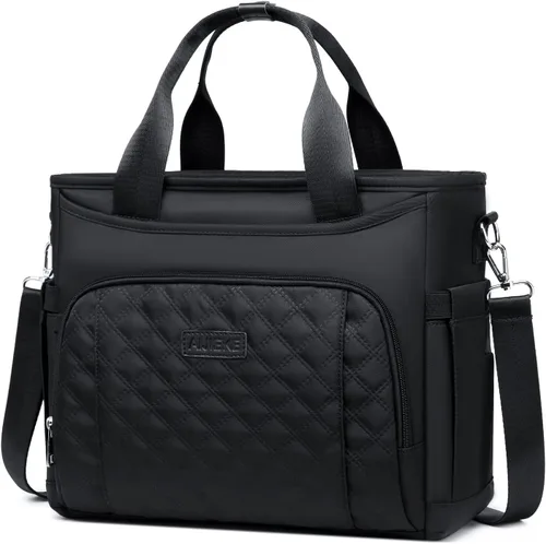 Vista 12 de AIJIEKE Lonchera térmica para hombres y mujeres, lonchera, bolsa de almuerzo para el trabajo, bolsa enfriadora grande a prueba de fugas con correa