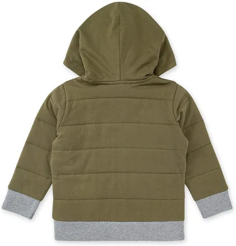 Vista 2 de Burt's Bees Baby Sudaderas unisex para bebé, chaquetas ligeras con cremallera y abrigos con capucha, algodón orgánico, Acolchado verde.