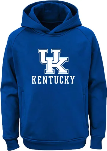 Vista 26 de NCAA Youth 8-20 Team Color Performance Primary Logo Sudadera con capucha Aburn Tigers Armada