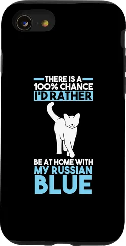 Vista 13 de Funda azul rusa para iPhone 15 Cat