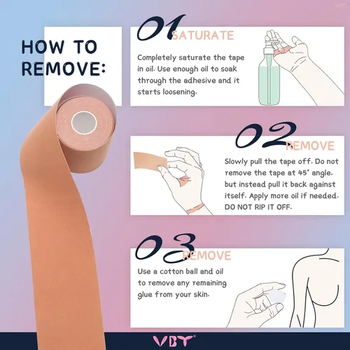Vista 5 de Cinta de pecho para reemplazar tu brasier, cinta instantánea para el pecho, adecuada para A-G, cinta Bob para levantamiento de senos con 1 cinta