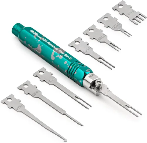 Vista 8 de JRready ST5347 - Kit de herramientas extractor de pines mejorado con 2 asas de almacenamiento y 26 puntas de repuesto, kit de herramientas