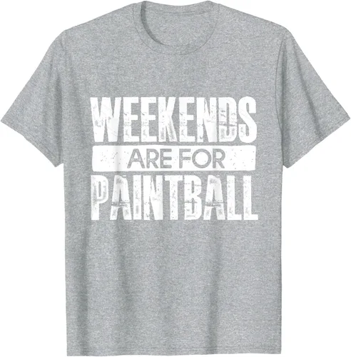 Vista 5 de Weekends Are For Paintball - Camiseta de paintballer, Negro