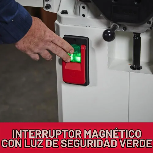 Vista 8 de JET Cepilladora de 15 pulgadas de grosor para carpintería, cabezal de corte de estilo helicoidal con velocidad de alimentación de 2 velocidades