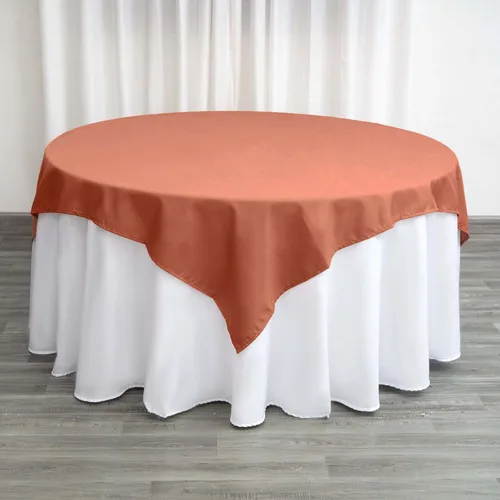 Vista 36 de Efavormart - Mantel cuadrado de lino de poliéster sin costuras, 54 x 54 pulgadas, color beige, para banquetes de boda, fiesta, restaurante