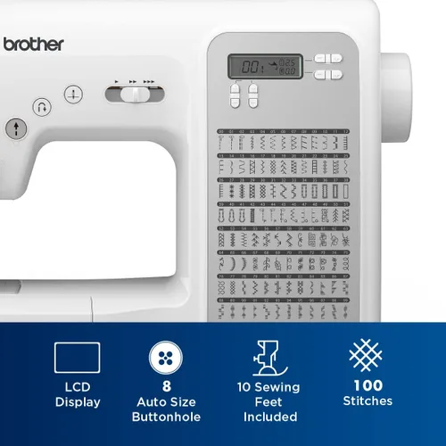 Vista 3 de Brother CP100X - Máquina de coser y hacer acolchados computarizada