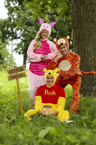 Vista 4 de Disfraz Deluxe de Tigger de Winnie the Pooh para Adultos Multicolor