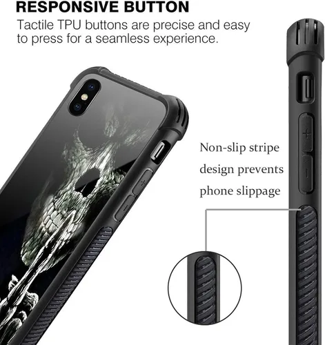 Vista 73 de Funda compatible con iPhone XR, diseño de elefantes africanos para niñas, diseño de patrón a prueba de golpes, antiarañazos, carcasa trasera