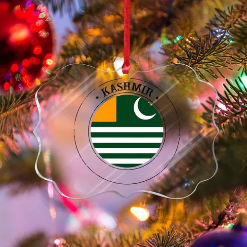Vista 16 de Adorno de silueta de bandera de Islandia para decoración del árbol de Navidad, bandera nacional, recuerdo divertido de Navidad, decoración colgante