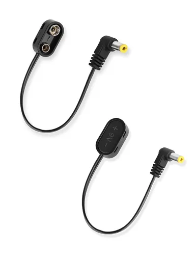 Vista 10 de Mr.Power Conector de batería de 9 V con clip, cable de alimentación con conector a presión de 2,1 mm x 5,5 mm para pedal de efectos de guitarra