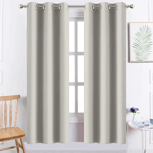 Vista 71 de Yakamok Cortinas opacas para dormitorio, aislamiento térmico, cortinas de oscurecimiento de habitación para sala de estar, juego de 2 paneles