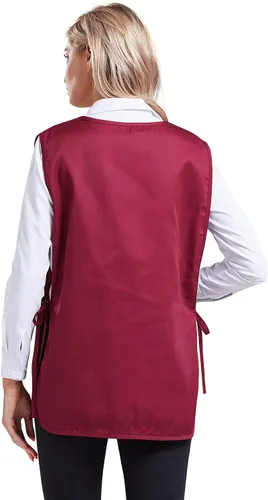 Vista 3 de Nanxson Delantal de zapatero unisex con 2 bolsillos profundos, paquete de 2 Smock con lazos laterales para el trabajo de la cocina CF3137