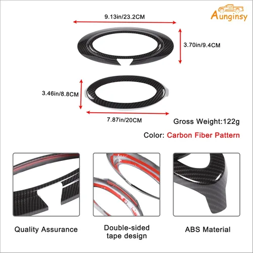 Vista 7 de Emblemas delanteros y traseros para auto, anillo, cubierta, compatible con Ford Maverick 2022-2024, emblema de maletero trasero, emblema