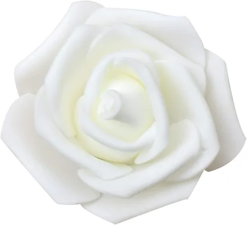 Vista 3 de 60 rosas artificiales de rosas artificiales para ramos de bricolaje, bodas, fiestas, baby shower, decoración del hogar