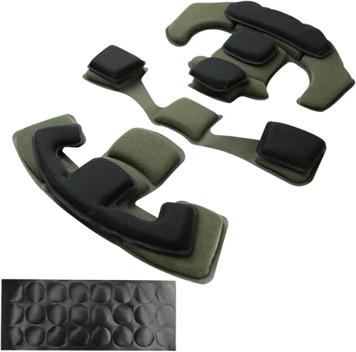 Vista 23 de Almohadillas tácticas para casco - Insertos universales de recambio de espuma de memoria interna para cascos ACH, MICH, EXF