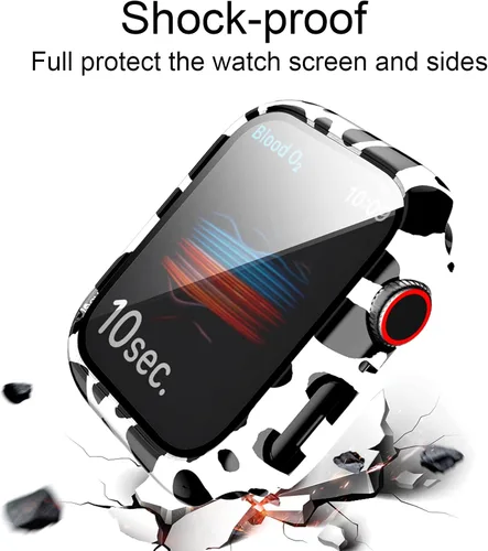 Vista 5 de Funda protectora compatible con Apple Watch de 1.575 pulgadas (1.575 in), SE Series 6, 5, 4, bonita funda protectora con estampado de vaca