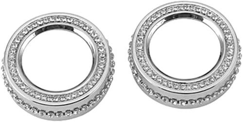 Vista 4 de Accesorios de interior brillantes Compatibles con Mazda 2019 2020 2021 2022 2023 2024 2025 Mazda3 Mazda6 Manopilla de aire acondicionado con adorno