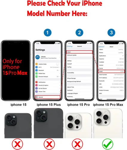 Vista 2 de Reemplazo de cristal trasero para iPhone 15Pro Max con herramientas Repir Big Hole OEM Rear Cover Glass Pre-Installed Internal Parts Easier
