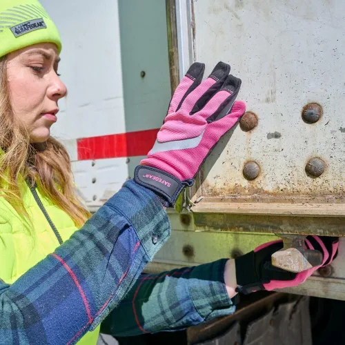 Vista 4 de J. J. Keller & Associates, Inc. Guantes de trabajo Grip para mujer, SAFEGEAR