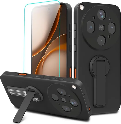 Vista 17 de Compatible con BLU Bold N4 Funda para teléfono, soporte oculto plegable giratorio de 360°, cubierta a prueba de golpes, funda protectora delgada