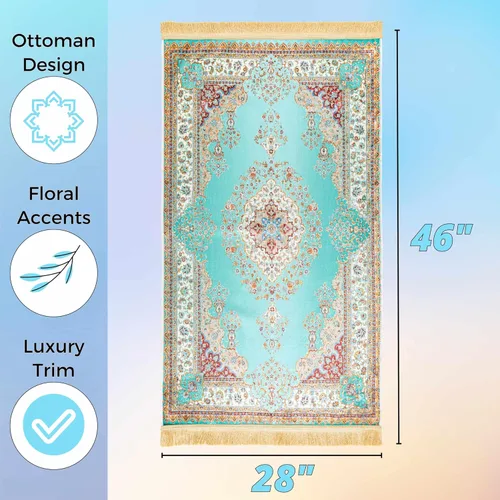 Vista 3 de Sacred Artisans Alfombra de oración para hombres y mujeres, una alfombra de oración súper suave al tacto y alfombra de meditación para viajes a casa