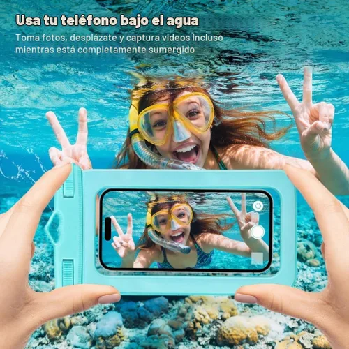 Vista 5 de HEYSONG Bolsa grande impermeable para teléfono, paquete de 2