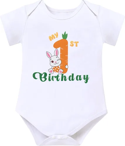 Vista 2 de ODASDO Conjunto de 3 piezas con temática de animla para bebé niña